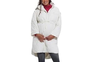 Motherhood Maternity Women's Quilted Pregnancy Long Puffer Jacket
