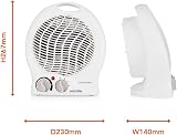 Warmlite Thermo Fan Heater 2000 W WL44002 with 2 Settings Overheat Protection view 3