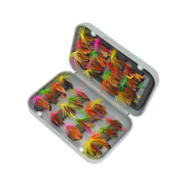 BLISSWILL-Fly-Fishing-Dry-Flies-Kit-Floating-Assortment-Fishing-Lure-with-Holder-32Pcs