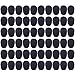 Auihiay 60 Pack Headset Microphone Windscreens Mini Mic Foam Cover for Headset Lapel Lavalier (Black)
