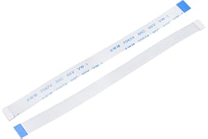 MECCANIXITY FFC Ribbon Flat Flexible Cable, 12 Pin 0.5mm Pitch 100mm Long (B Type) for LCD 3D Printer Camera DVD TV Laptop Au