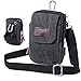 Ranboo Canvas Phone Pouch for Men Small Crossbody Purse Shoulder Cell Phone Arm Bag Multifunction Carrier Belt Clip Holster Case Fit for iPhone 16/15/14/13/12 Pro Max Samsung Galaxy S25 Edge S24 Ultra