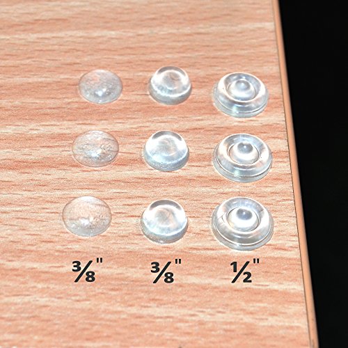 X-PROTECTOR Premium 200 pcs Sound Dampening Rubber Pad Bumpers & Furniture Bumpers All Shapes! Best Clear Noise-Dampening Bumpers! - Thumbnail 4