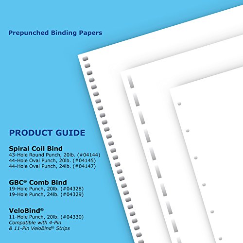 PrintWorks Professional Prepunched Paper, 8.5 x 11, 24 lb, 44Hole Spiral Coil ( 90146041470 eBay