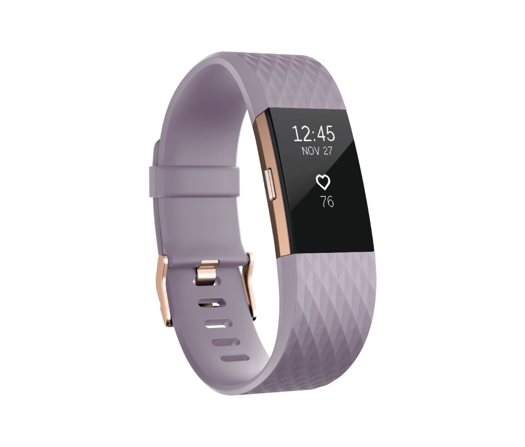 Photo 1 of Fitbit Charge 2 Heart Rate + Fitness Wristband, Special Edition, Lavender Rose Gold, Small (US Version)