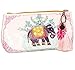 Papaya Art Little Elephant Bohemian Indian Oil Cloth Travel Pouch Cosmetic Bag 9 Inches Long By 5 Inches Tall By 2 Inches Wide.