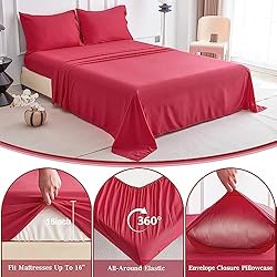 Soft Breathable Full Sheet Set - Luxury Brushed Bed