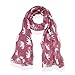 Gorgeous Elephant Print Long Scarf Shawl Sarong Pink
