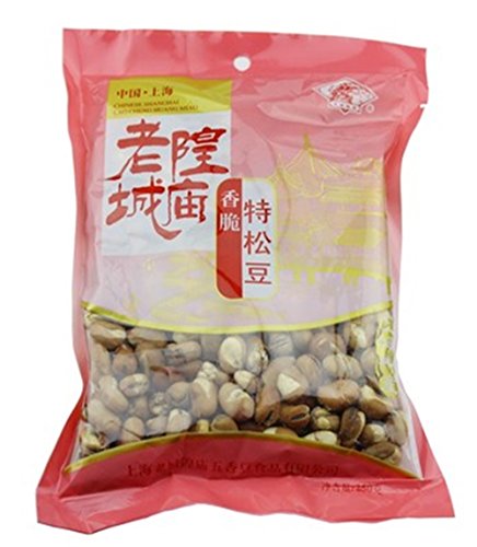 Helen Ou@Shanghai specialty: old chenghuang temple crispy Vicia faba or broad bean or pea leisure snack 250 g/8.82oz/0.55lb