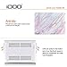 iDOO Soft Touch Plastic Hard Matte Case ONLY for MacBook Pro 13 inch with Retina Display NO CD Drive (A1425 / A1502) - Pink Marble