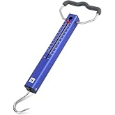 Booms Fishing TS2 Aluminum Tube Fish Scale, Spring Fishing Drag Scale, Easy to Read Hanging Scale, 50 lbs Pull Scales, Widely Used for Hooks Tension, Rigs Tension, Fishing Scale, Luggage Scale
