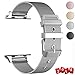 GEOTEL Band for Apple Watch 38mm 42mm, Stainless Steel Milanese Loop with Adjustable Magnetic Closure Metal iWatch Band for Apple Watch Series 3 Series 2 Series 1 (CLASSIC BUCKLE-SILVER, 42MM)