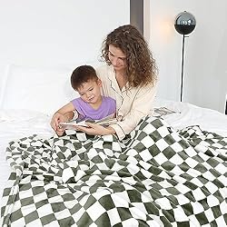 Warm Blanket Soft Cozy Throw Blanket Checkered
