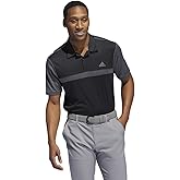 adidas Men's Regular-Fit Colorblock Golf Polo (as1, Alpha, x_l, Regular, Regular) Black/Grey