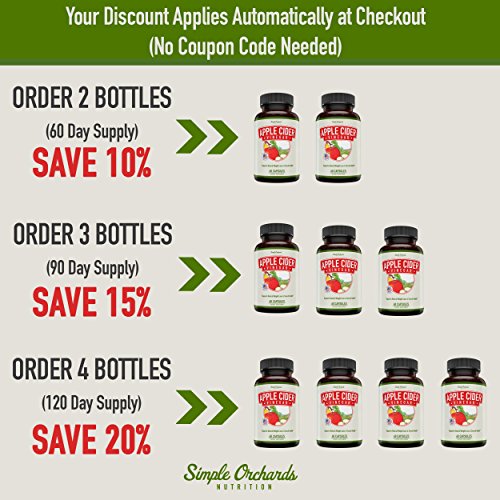image for Simple Orchards Nutrition Apple Cider Vinegar Pills - Appetite Suppres