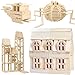 LOOBANI Kids Toddlers Building Blocks Wooden Toys Set, Suitable for Boys & Girls Above 3 Years Old (100 Pieces)