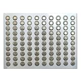 TrendBox (100Batteries) AG3 Alkaline 1.5V Button Cell Battery Single Use LR41 192 SR736 V36A 384 SR41SW Watch Toys Remotes Cameras