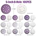 LotFancy Sanding Discs 5 Inch 8 Hole, 100PCS 40 60 80 120 180 220 240 320 400 800 Grit Assorted Professional Sandpaper, Hook and Loop Random Orbital Sander Round Sand Paper