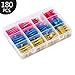 180 PCS Heat Shrink Connectors Electrical Automotive Marine Crimp Copper Wire Terminal Kit by Cookan