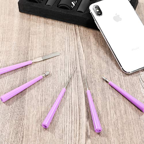 MXRS 5 Pcs Diamond Tipped Bead Reamer Beading Hole Enlarger Tool