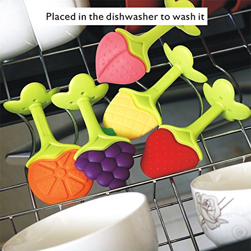 image for Baby Teething Toys BPA Free Soft Silicone Gupamiga Baby Fruit Teethers