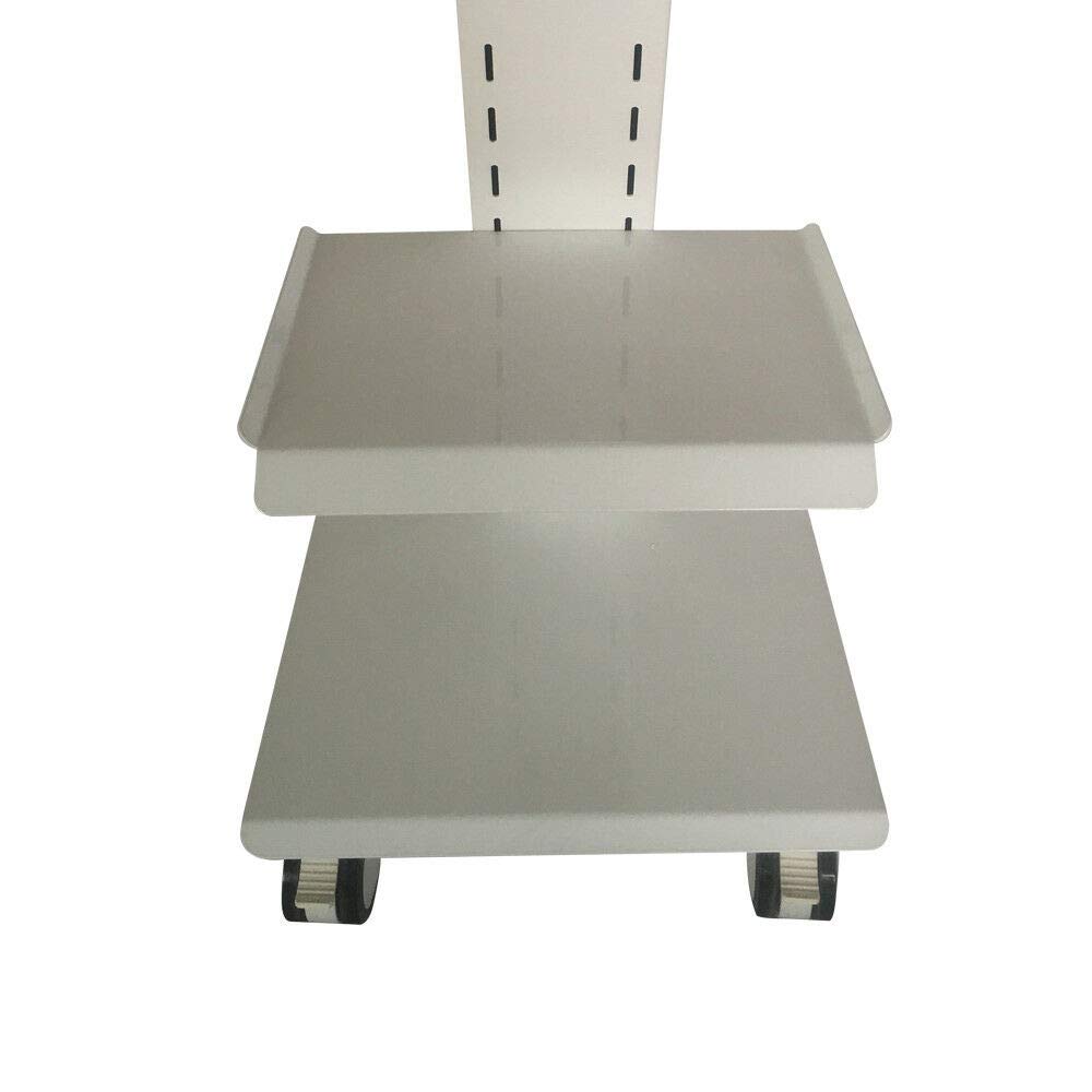 Multi-Function Metal Built-in Socket Tool De-ntal Lab Mobile Cart Trolley 3 Layers Salon Roller Beauty Instrument Tray Rolling Cart With Silent Foot Brakes (Off-white): Beauty