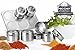 Stainless Steel Magnetic Containers Multipurpose Spice Tin Rack Perfect Kitchen Storage 6 Piece Set