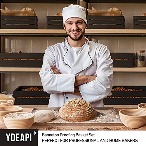 Bread Proofing Basket set，Ydeapi 9 inch Round Sourdough Bread
