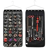 Gaosaili 40 Pockets 20 Hook and Loops Jewelry Hanging Two Side Organizer Holder
