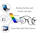 Cyxus Blue Light Filter Lightweight TR90 Glasses for Computer Use, Anti Eye Strain Headache Video Eyewear (Vintage Black Frame)