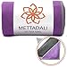 Mettadali Yoga Towel with Corner Pockets + Free Spray Bottle - Slip Resistant & Sweat Activated Gripping Microfiber - Super Soft, Absorbent & Fast Drying (Purple, 68