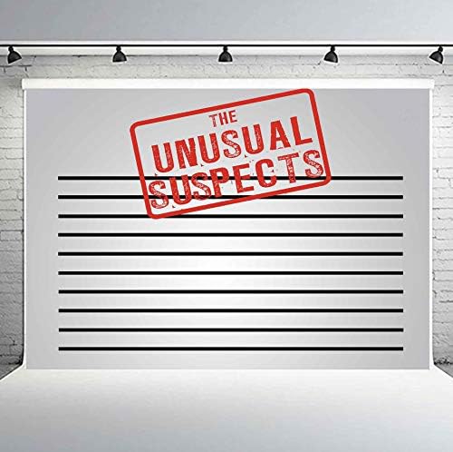 Phmojen マグショット背景 10x7フィート 珍しい容疑者テーマ パーティー 写真撮影背景 送料無料お手入れ要らず Lhph7 写真撮影小道具