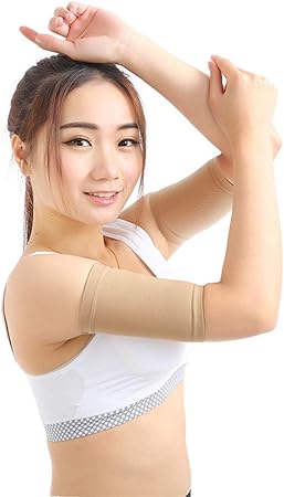 Amazon 二の腕シェイパー 二の腕サポーター アームカバー 腕痩せ 美腕 引き締め 弾力加圧 ダイエット 二の腕補正 シェイプアップ 日焼け止め 冷房対策 ジム フィットネス スポーツ ブラック 肌色 2枚組 男女兼用 Jintn 補正下着トップス