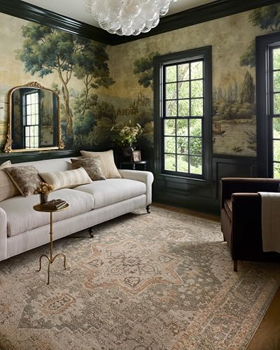 Loloi Chris Loves Julia Palma Collection PLM-08 Olive/Spice 11'-6" x 15'-7" Fri…