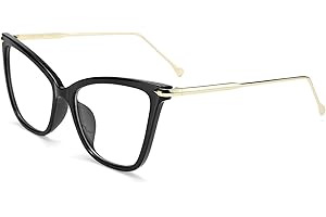 FEISEDY Oversized Cat Eye Glasses Frame with Clear Lenses Eyewear for Women B2460