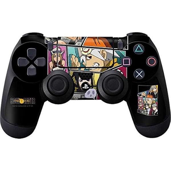 Amazon Com Skinit Decal Gaming Skin For Ps4 Controller Officially Licensed Funimation Soul Eater Block Design Video Games