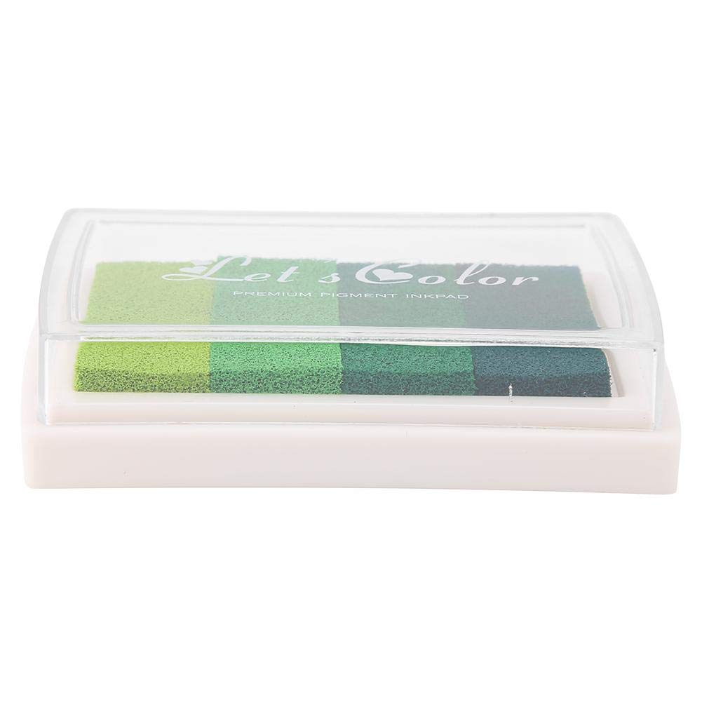 HEEPDD Stamp Inkpad, Craft Fingerprint Ink Pad DIY Gradient Color Inkpad for Rubber Stamp Scrapbook Decoration