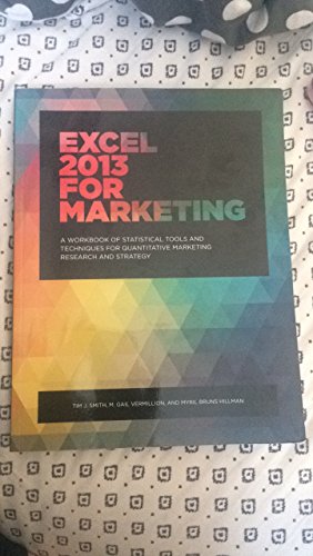 Excel 2013 For Marketing 0692409262 Book Cover
