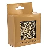 Kurt Adler Ornament Hook, 1.25-Inch, Gold, Set of