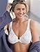 Glamorise Women's Front Close Stretch Lace Wonderwire Bra, White, 40B