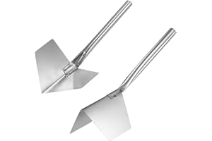 uxcell Inside and Corner Trowels 2.7 Inch Stainless Steel Drywall Corner Knife
