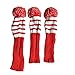 PLAYEAGLE 3 pcs/set Knitting Golf Clubs Headcover Driver Cover(460cc),Fairway Wood Head Covers for Taylormade,Callaway,Titleist and More Brand