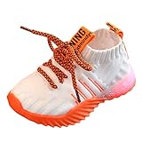 Kids LED Slip on Sneakers Light Up Flashing Sneakers Girls Boys Soft Knit Comfortable Walking Shoes (Toddler/Little Kid)