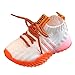 Kids LED Slip on Sneakers Light Up Flashing Sneakers Girls Boys Soft Knit Comfortable Walking Shoes (Toddler/Little Kid)