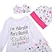 SEYOUAG Baby Girl Clothes Cute Mommy Letter Romper Arrow Heart Pants Newborn Girls Outfits Fall Winter Clothes Set (Adorable Pink, 3-6 Months)