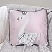 Lambs & Ivy Swan Lake Swan Decorative Pillow, Pink