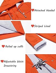 ZHENWEI Womens Lightweight Windbreaker Jacket