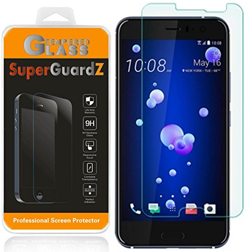 [2-Pack] HTC U11 / U 11 Screen Protector [Tempered Glass], SuperGuardZ, 9H, 0.3mm, 2.5D Round Edge, Anti-Scratch, Anti-Bubble [Lifetime Replacement]
