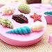 IHUIXINHE Seashell Sea Shell Silicone Cake Mould Fondant Mold Silicone Baking Molds (1 Square + 1 Round)