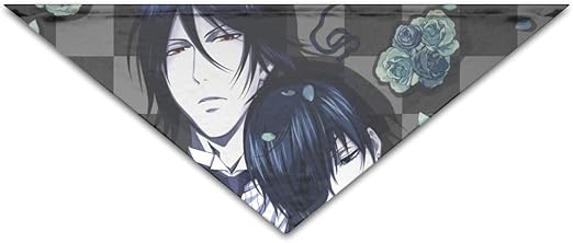 Amazon Co Jp 坊ちゃん黒執事 ペットのバンダナ ねこ用品 ハンカチ 三角形のマフラー首巻きに 北欧猫犬通用よだれをふくタオル 人気同人周辺絵柄 実用い服の装飾 46x46x70cm ホーム キッチン